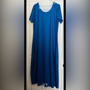 Elegant Blue Women's maxi dress